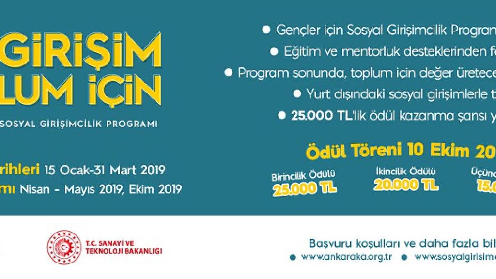 Ankara Kalkınma Ajansı Gençler İçin Sosyal Girişimcilik Programı Başlıyor Ankara Kalkınma Ajansı Gençler İçin Sosyal Girişimcilik Programı Başlıyor